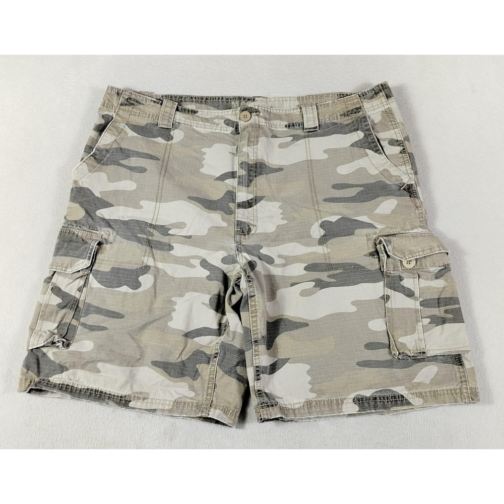 Magellan‎ Shorts Mens 42 Beige Camo Cargo Ripstop Outdoor Hiking Summer Military